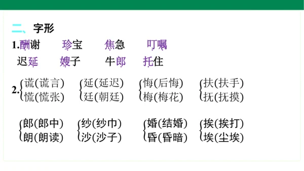 统编版语文五年级上册期中复习单元知识盘点  课件