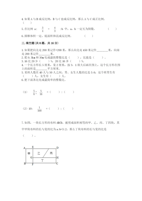 成都市邛崃市六年级下册数学期末测试卷参考答案.docx