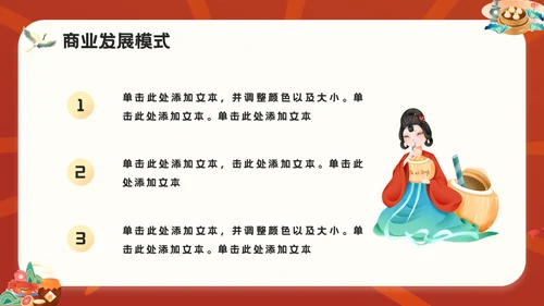 国潮风餐饮行业美食宣传通用PPT模板
