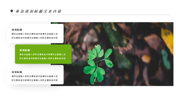 唯美绿色植物发芽植物生长敬畏生命PPT模板