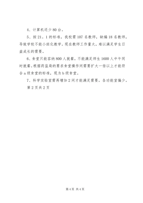 江安小学办学条件汇报材料.docx