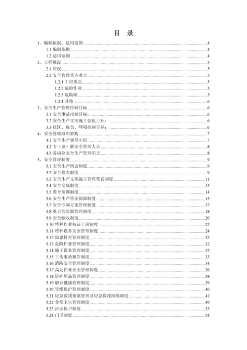 项目安全生产管理策划书.docx