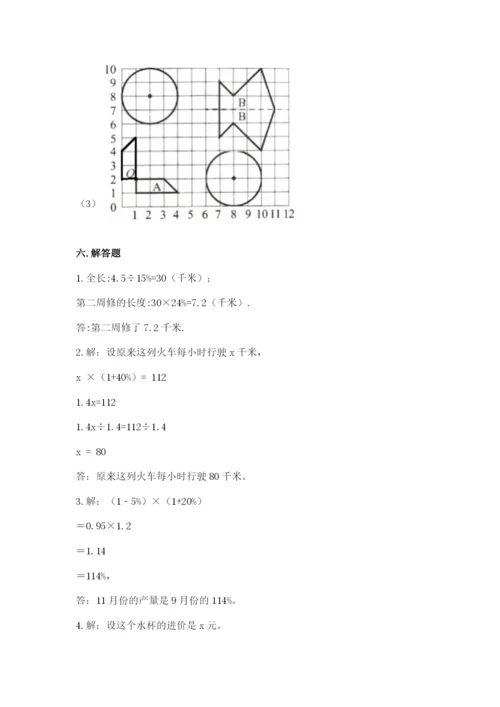 小学数学六年级上册期末测试卷（突破训练）word版.docx