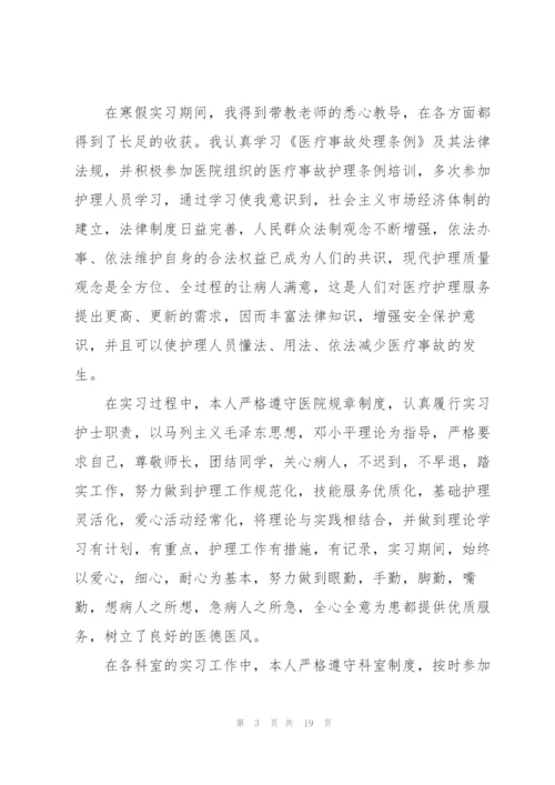 寒假实习总结10篇.docx