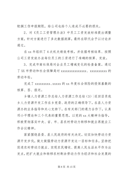 人力资源工作总结4篇.docx