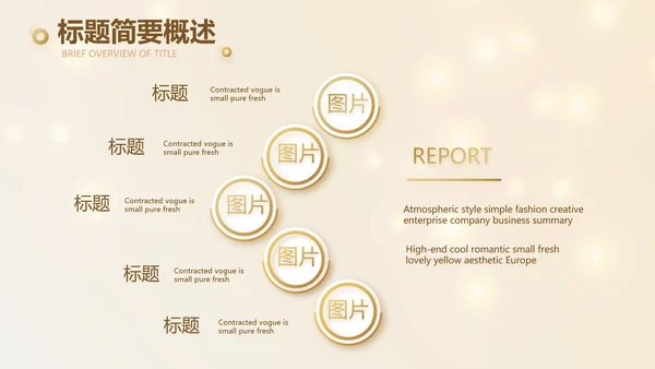 金色简约2021年会活动年终总结PPT模板