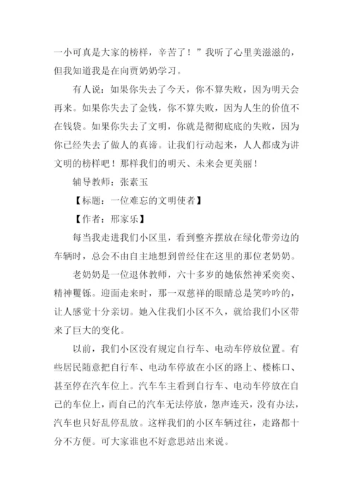 一位难忘的文明使者作文800字-2.docx