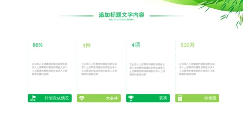 绿色低碳简约生态环保主题演讲汇报ppt模板