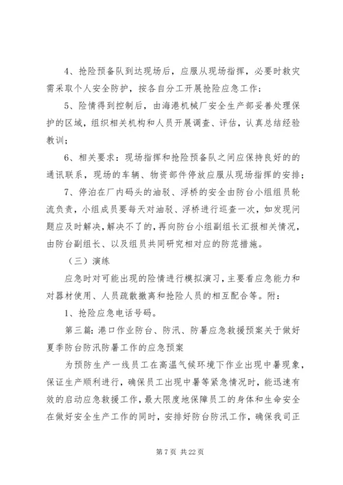 防汛防台应急处理与救援预案.docx