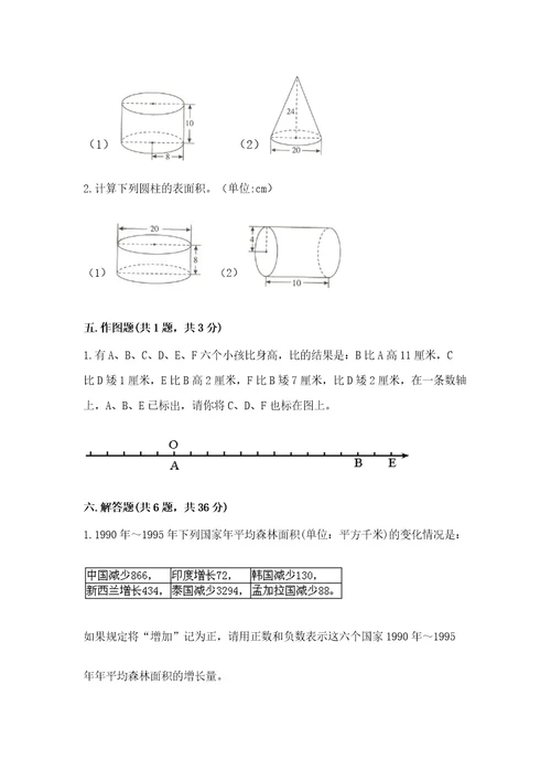 国际小学小升初数学试卷能力提升