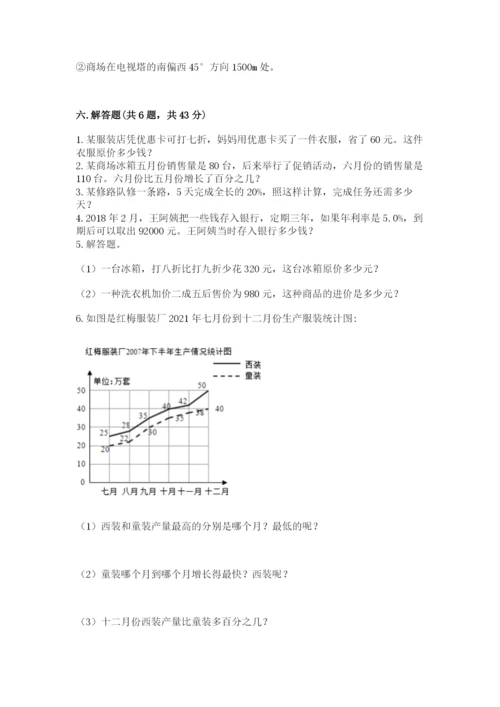 北师大版小学六年级下册数学期末检测试题附参考答案【突破训练】.docx