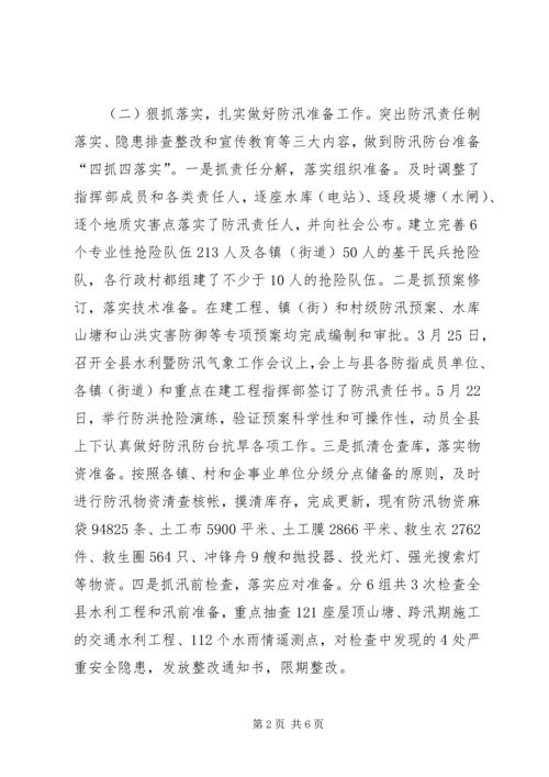 县水利局上半年工作报告 (2).docx