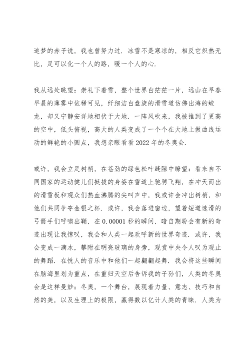 北京冬奥会冬残奥会总结表彰大会心得感受10篇.docx