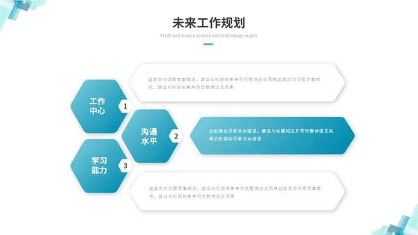 简约科技风IT述职报告工作总结ppt模板