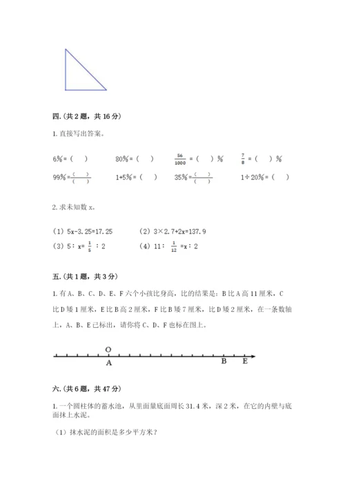 西师大版小升初数学模拟试卷及答案（网校专用）.docx