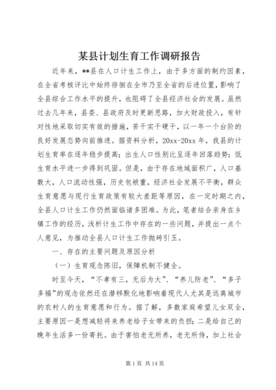 某县计划生育工作调研报告 (2).docx