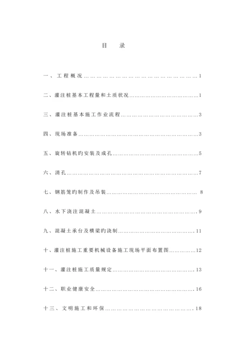 500kV输电线路关键工程灌注桩基础综合施工专题方案.docx