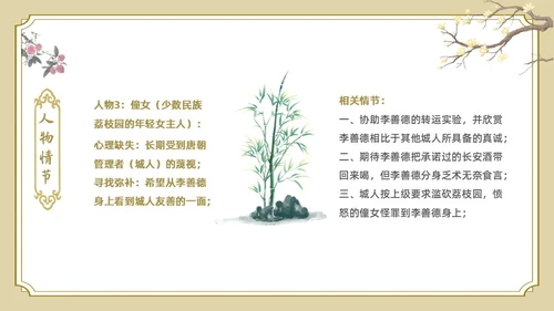 白色金色边框中国风长安的荔枝好书推荐PPT读书分享