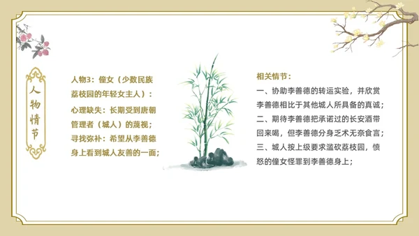 白色金色边框中国风长安的荔枝好书推荐PPT读书分享