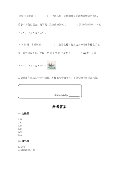 教科版一年级下册科学期末测试卷精品（突破训练）.docx