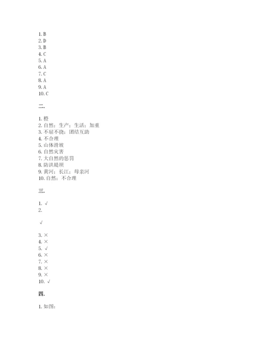六年级下册道德与法治第二单元《爱护地球 共同责任》测试卷带答案（综合卷）.docx