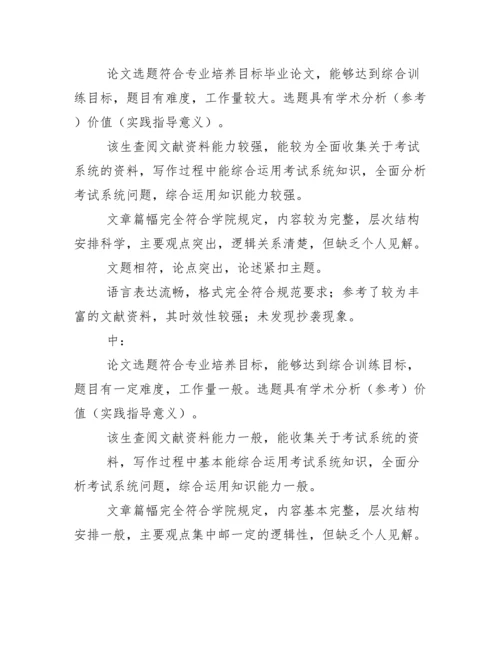 毕业论文鉴定意见表指导老师评语.docx