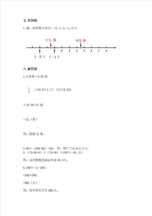 小升初数学期末测试卷附答案精练