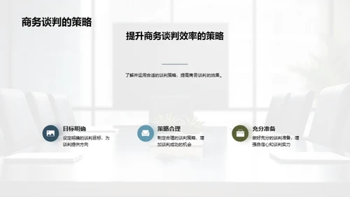 商务礼仪与谈判效能