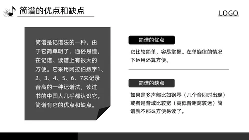深色简约简谱基础知识PPT模板宣传PPT动态PPT
