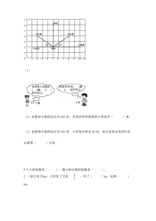 人教版六年级上册数学 期中测试卷带下载答案.docx