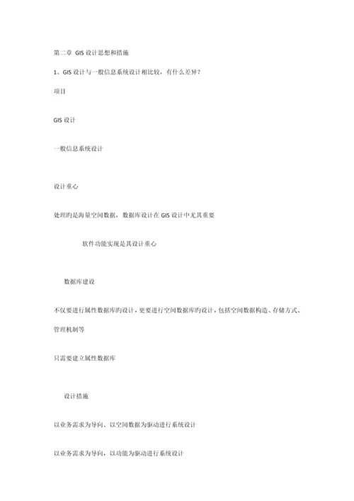 GIS设计与实现复习资料.docx