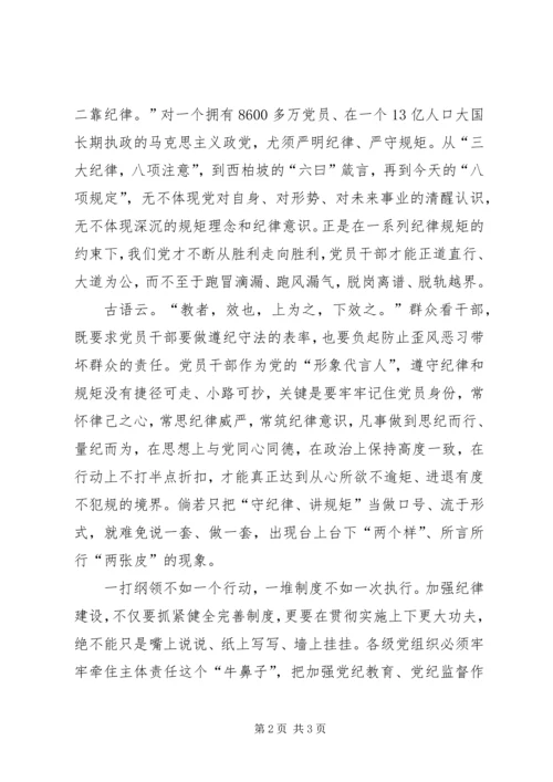 讲规矩有纪律党课讲稿 (4).docx