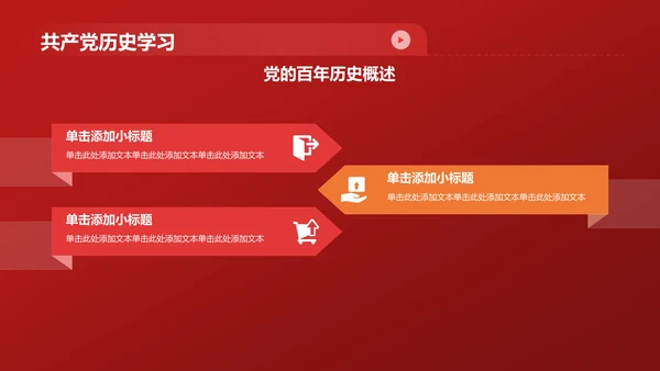 红色党政风坚定理想信念 争做时代先锋PPT模板