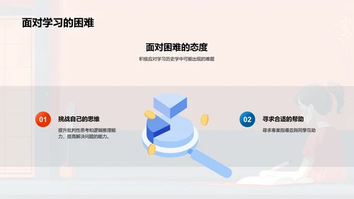 历史学学习报告PPT模板