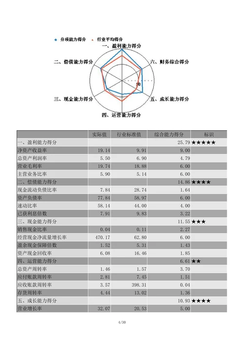 企业年度财务分析报告模板