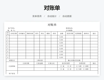 对账单