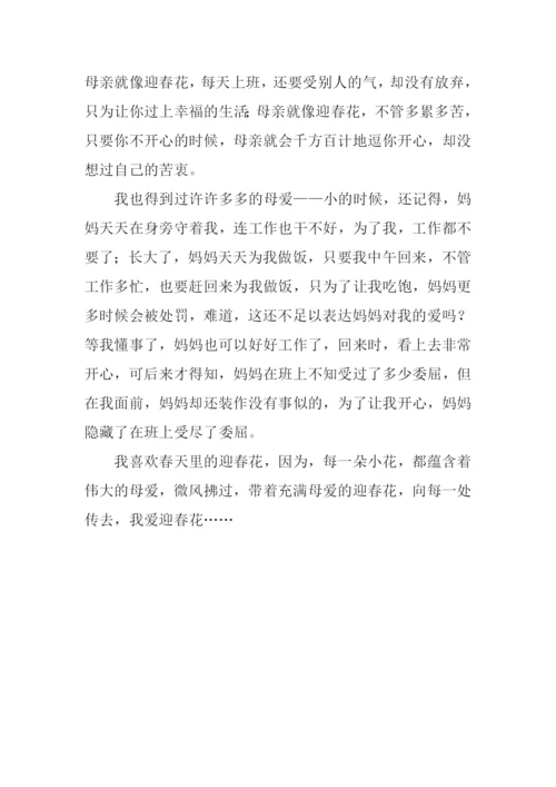 春天的迎春花作文400字.docx