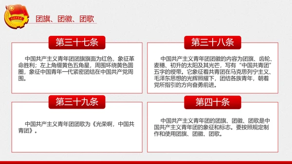 中国共青团章程PPT模板