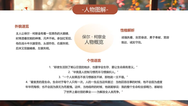 钢铁是怎样炼成的PPT模板