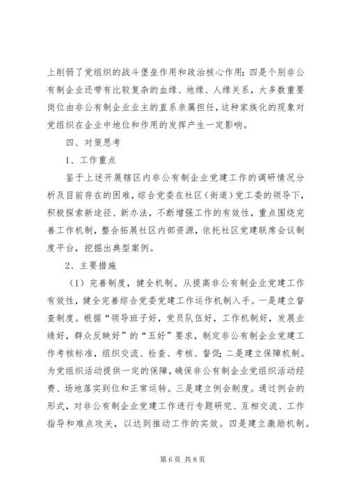 社区非公有制企业党建工作调研报告 (2).docx