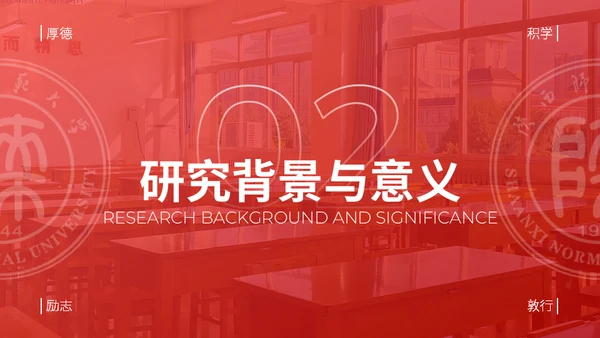 陕西师范大学毕业论文答辩通用PPT模板