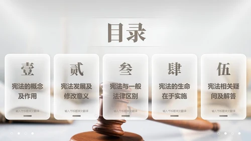 灰色简约商务企业法律知识培训国家宪法日解读学习培训活动PPT模板