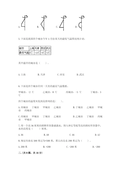 小升初数学综合模拟试卷（黄金题型）.docx
