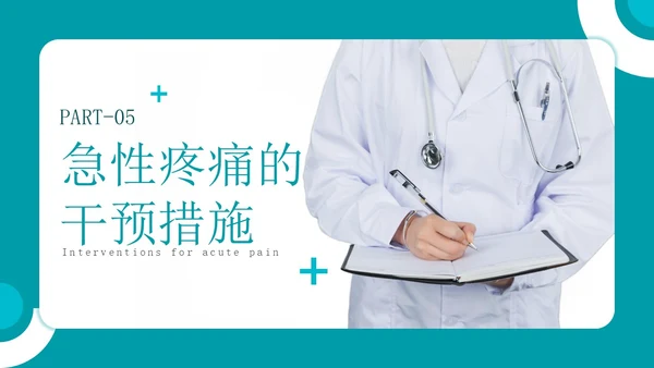 深青色简约实拍风围手术期患者疼痛管理护理培训PPT模板