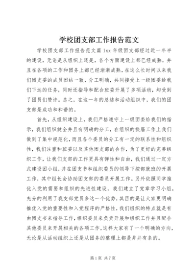 学校团支部工作报告范文.docx