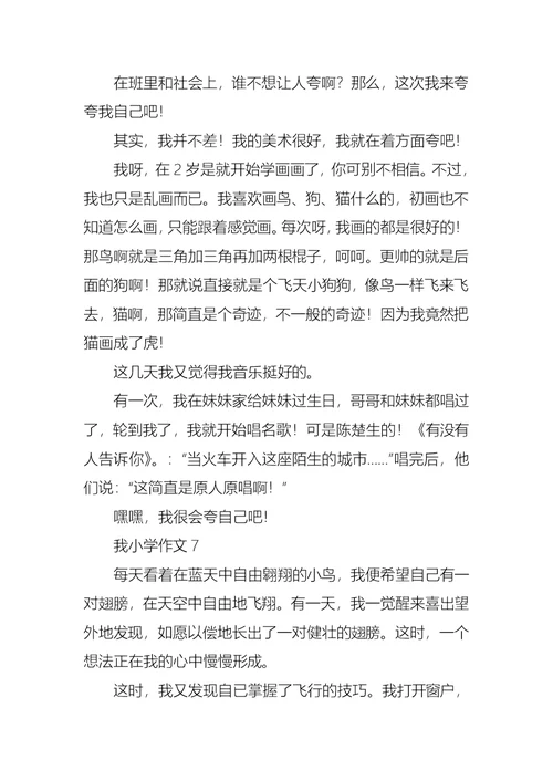 我小学作文集锦15篇