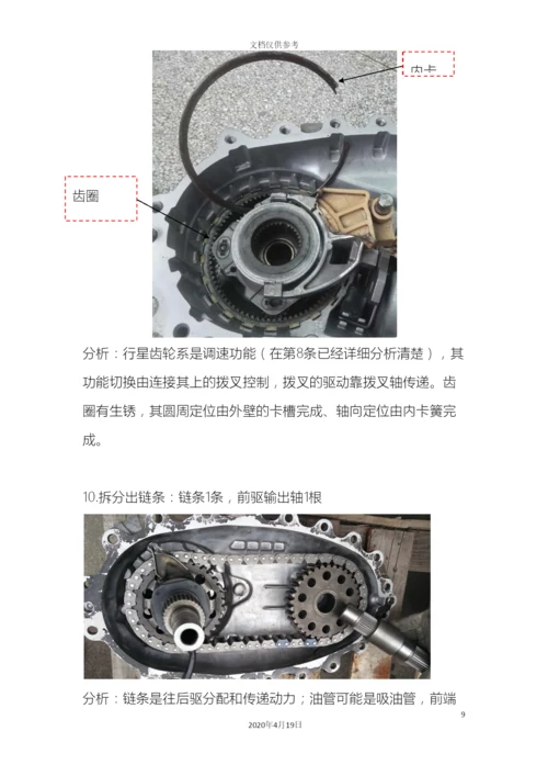 分动箱拆解分析说明书.docx