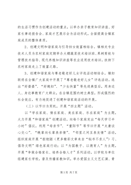 镇妇联“和谐家庭”创建活动方案 (3).docx