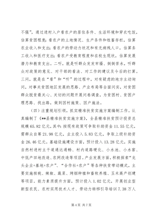 精准扶贫主要工作及下步计划.docx