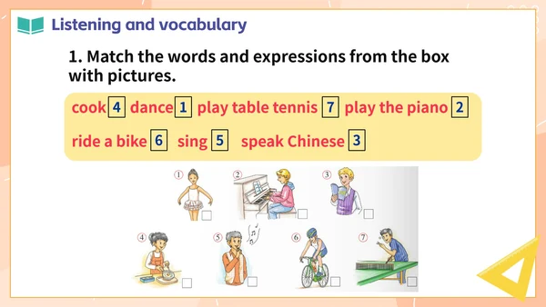 彩色卡通手绘小学英语说课设计PPT模板